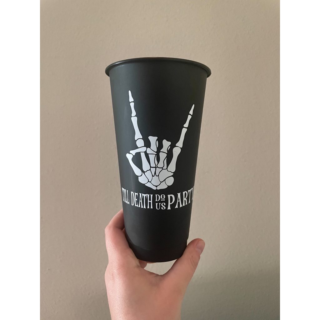 Till death do us party tumbler